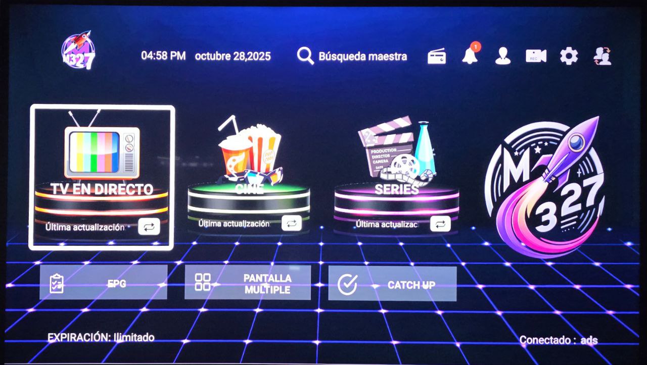 Abrir reproductor y acceder